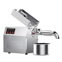 Presse à huile de lin automatique à froid, à économie d'énergie, petite taille, capacité de 5 kg/h
