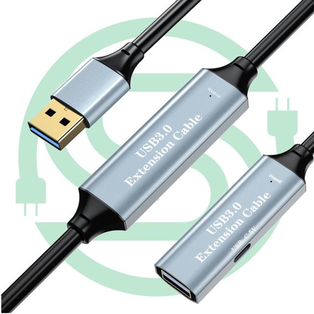 5M 10M 15M 20M 30M 40M 50M USB 3.0 Active Extension Cable Male to Female Extender Repeater Cord for PS4 USB Printer