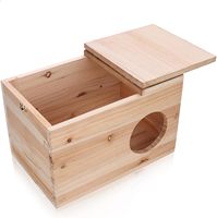 Hamster en bois personnalisé grande maison nid d'écureuil maison boîte d'élevage en bois pour Chinchilla