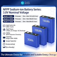 Article neuf de qualité supérieure. Batterie au sodium-ion NFPP, cellule prismatique 50-200Ah, 3.0V, 8000 cycles pour le stockage d'énergie et les systèmes d'alimentation.