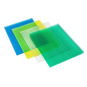Cor personalizada Transparente Thick Canopy Sun Panel PC Endurance Board Policarbonato para Hollow Honeycomb Plastic <span class=keywords><strong>Sheet</strong></span> Cutting - Product Image 2