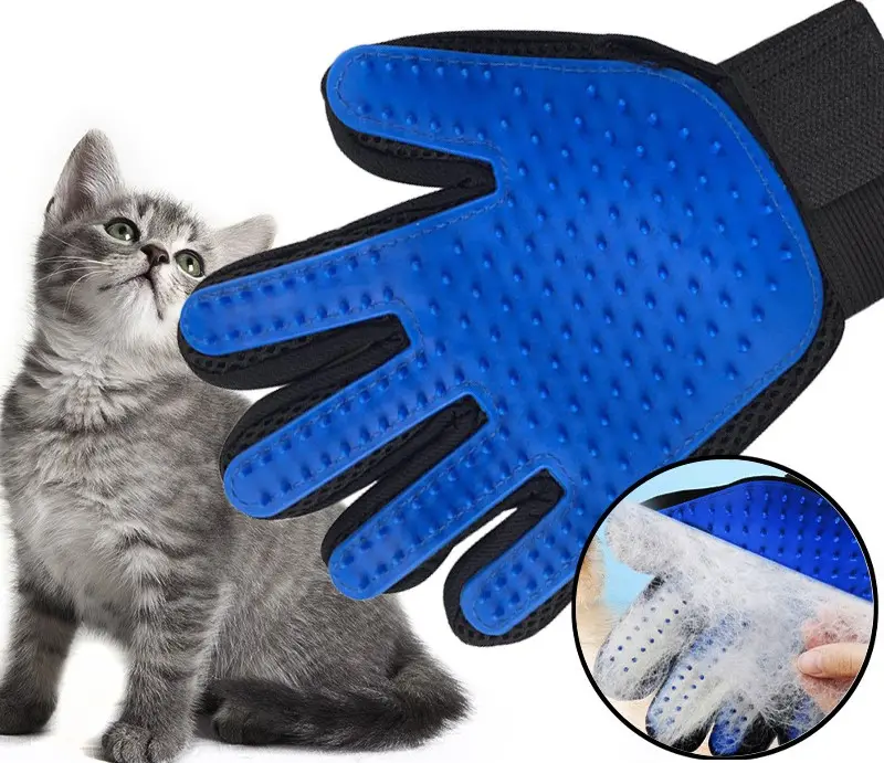Cleaning Dogs Cats Long Short Fur Brushes Glove Massage Mitt Deshedding Pet Hair Remover Glove Pet Grooming Glove Brush