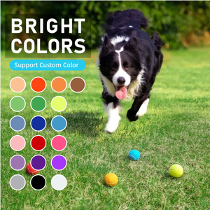 Jouets de tennis durables pour animaux de compagnie, cadeau pour animaux, logo personnalisé, balles de tennis couineuses pour chiens pour l'entraînement - Product Image 3