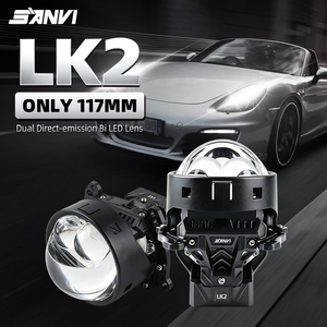 เลนส์โปรเจคเตอร์ SANVI LK2 Bi Led แบบ Dual Direct Emission สำหรับไฟหน้ารถยนต์ 6000K 15000 ลักซ์ ชุดอัพเกรดไฟสูง - Product Image 1