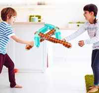 Jeu de fête en PVC de petite taille pour enfants, bâton de bataille d'eau, pioche gonflable