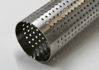 Tube métallique perforé en aluminium et acier inoxydable 304/316 pour la filtration des gaz liquides