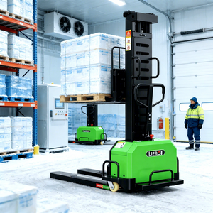 Empilhador de Paletes <span class=keywords><strong>Semi</strong></span> Elétrico, Caminhão Autoelevatório, Equipamento Econômico de Logística para Armazéns e Fábricas - Product Image 1