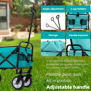 wholesale folding wagon cart outdoor portable foldable mini folding <b>trolley</b> - Product Image 5