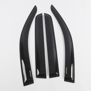 Accessoires extérieurs Pare-soleil latéral Pare-pluie Visière de porte Noir 2021 pour - Product Image 5