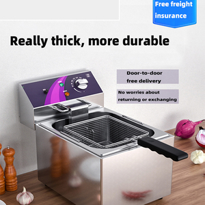 Gran oferta, cocina comercial, restaurante, equipo de catering, máquina de patatas fritas, freidora eléctrica - Product Image 2