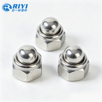 Écrou dôme auto-serrant décoratif en acier inoxydable 304 DIN986, écrou en forme de gland non standard, quincaillerie personnalisée, fourniture en vrac OEM
