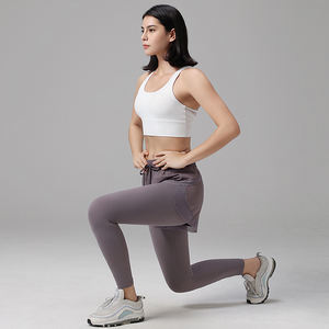 दो टुकड़े योग पैंट आंतरिक जेब पतली और हल्के बाहरी परत की आंतरिक जेब को छुपाते हैं - Product Image 4