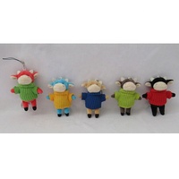 Porte-clés en peluche lapin blanc, Mini dessin animé, Animal doux, en Stock, vente en gros