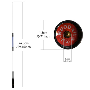 Antena Móvil Desmontable y Ensamblable de 144/430 MHz UHF con Conector para Radios Móviles, Uso en Viajes al Aire Libre, VHF y UHF - Product Image 3