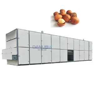 Ligne de production de sécheurs à bande continue pour noix, à économie d'énergie, pour le séchage des noisettes - Product Image 1
