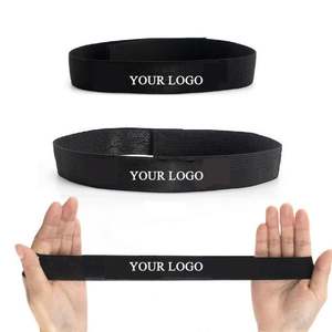 Sıcak satış ayarlanabilir siyah elastik peruk bant düşük fiyat direnç bantları ile özel Logo baskılı - Product Image 6