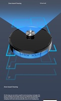 Robot Vacuum Cleaner Pintar V8 3-in-1 dengan Kontrol Aplikasi, Pengisian Otomatis, Penyemprotan, Wifi/Aplikasi, Filter HEPA, Plastik Elektrik