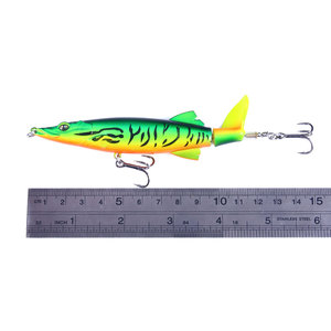 Vente en gros PE035 13cm 16g appâts artificiels en plastique dur ABS style crocodile crayon flottant leurres <span class=keywords><strong>de</strong></span> pêche - Product Image 4