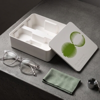 Boîte d'emballage en pulpe moulée écologique pour kit de rasage