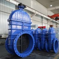 Vanne à opercule manuelle en fonte ductile avec joint EPDM, ANSI API DIN BS Pn16 Dn400, pour eau et huile