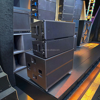 HDL 50-A 4K Dual 12 pouces 3 voies Active Line Array Armoires de haut-parleurs en bois Système de sonorisation à aimant néodyme pour les performances sur scène