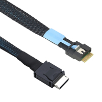 PCIE Oculink SFF 8611 4I 42P Stecker auf Slimline SAS SFF-8654 4I 38P Anti-Deflexions-Kabel mit Zugband Hochgeschwindigkeits-Serverkabel