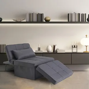 Mobili multifunzione singoli 4 in 1 sedia divano letto sedia ottomana convertibile con cuscino