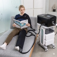 Appareil de thérapie par compression froide sans glace VU avec refroidissement et chauffage automatiques par semi-conducteurs pour thérapie contrastée des jambes entières