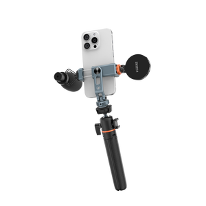 360 ° xoay người giữ điện thoại với Giày lạnh & 1/4 "-20 lỗ vít Ngang & dọc chụp kim loại chân máy gắn kết cho <span class=keywords><strong>iPhones</strong></span> - Product Image 5