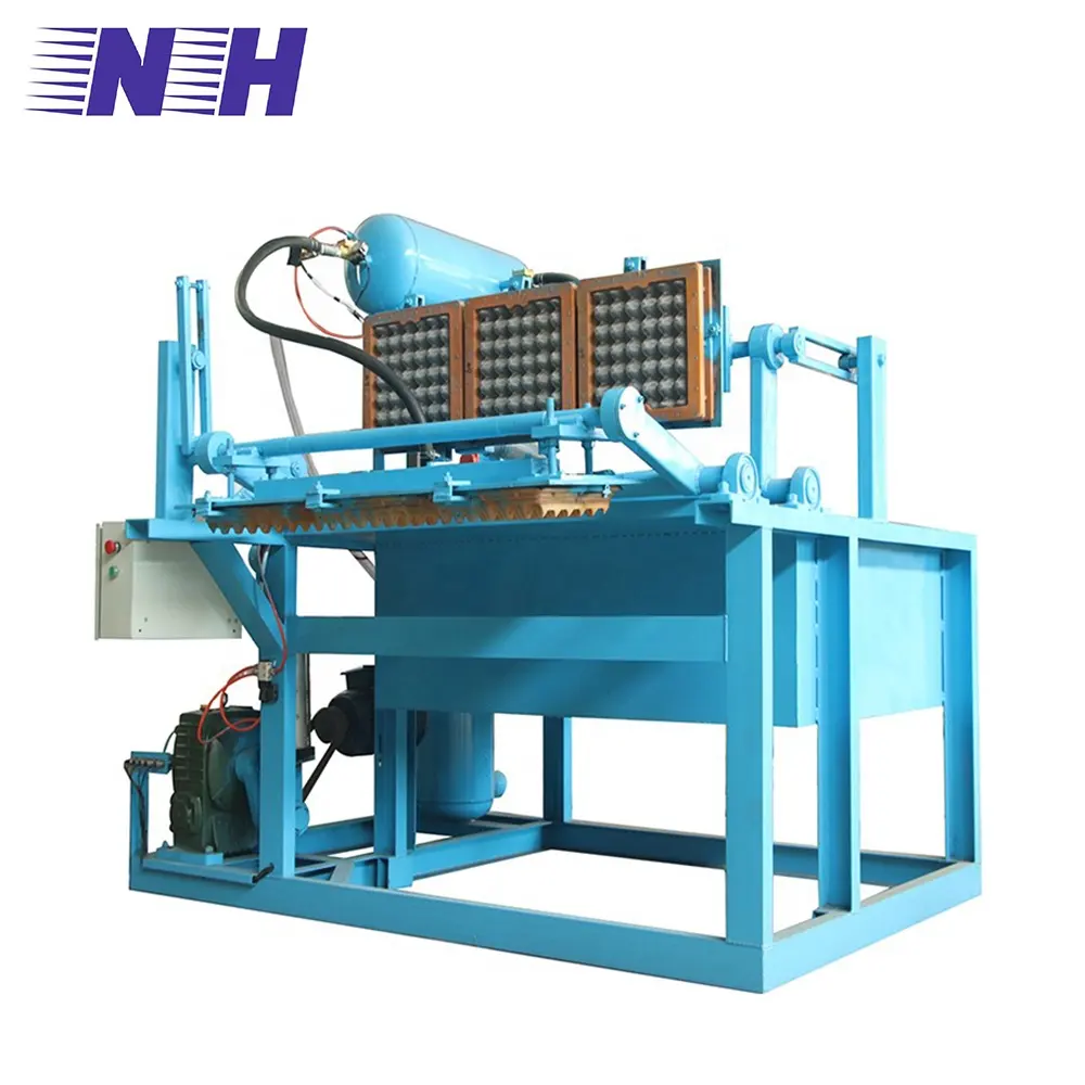 High quality automatic Recycle Waste Paper Box Making divided Egg Tray with lid pulp moulding press Making Machine