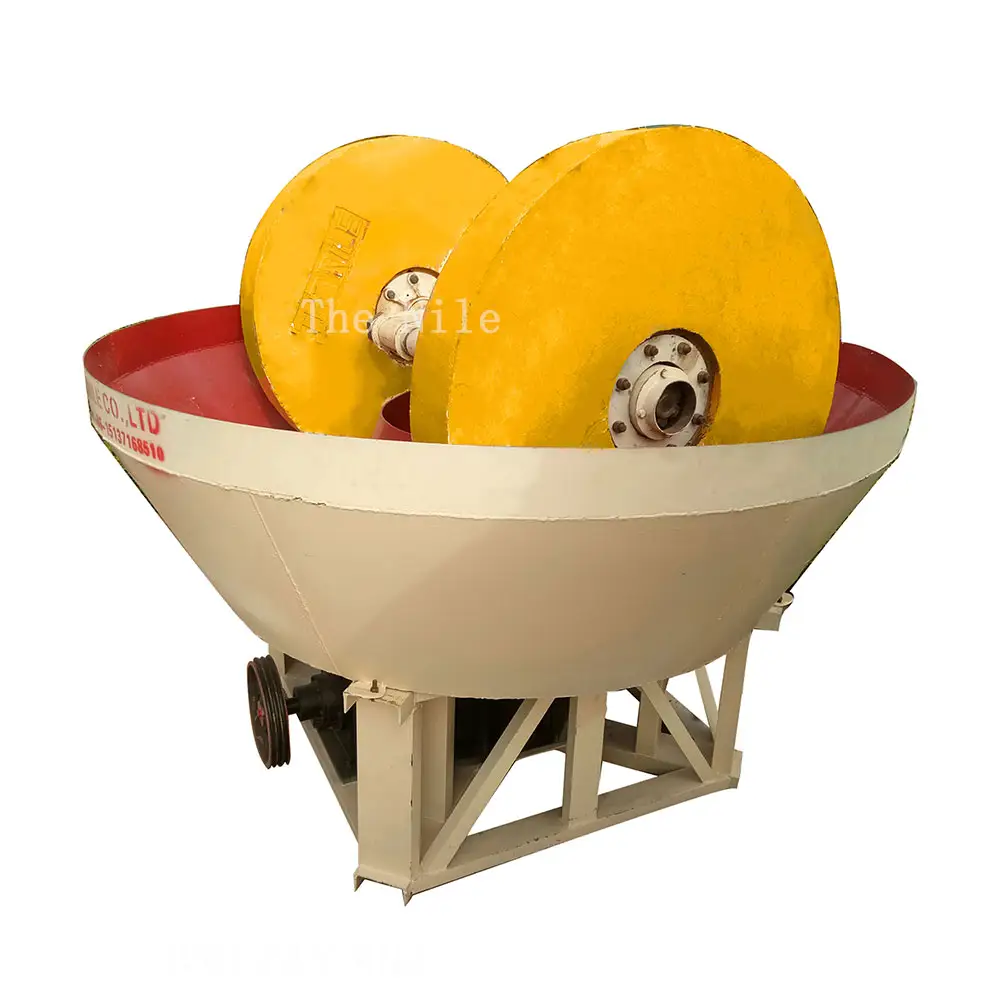 Small Gold Mining Equipment Mill Wheel Grinding Machine Double Wheel Grind Mill