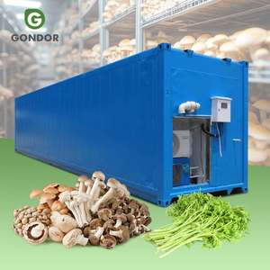 Conteneur de culture de champignons Gondor Saffron Room 40 pieds, système de culture aquaponique/aéroponique en conteneur maritime, capacité 500-3000 kg, avec moteur - Product Image 1