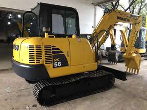 Pelleteuse sur chenilles Komatsu d'occasion au Japon bon marché PC56-7 moteur japonais d'origine pour les travaux de construction à faible durée de fonctionnement - Product Image 6