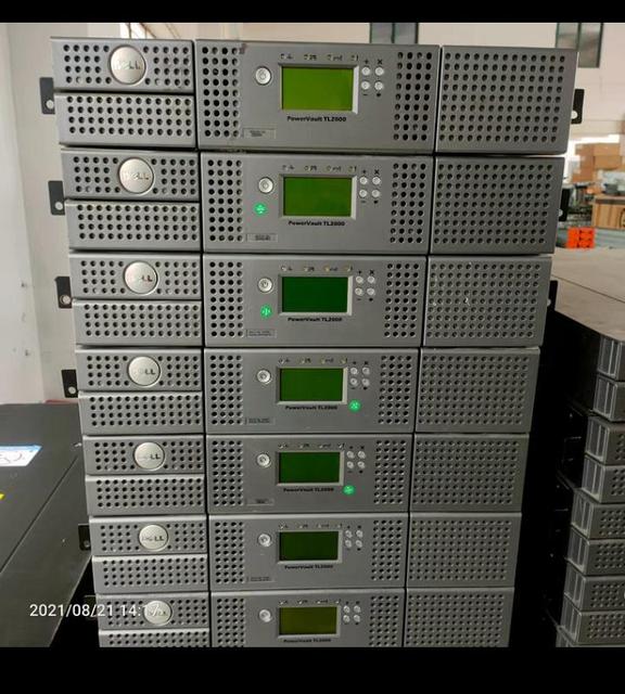 Dells TL2000 TL4000 Tape Drive Library LTO40 LTO5 LTO6 LTO3 Optical Fiber SAS