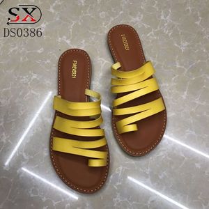 Commercio all'ingrosso di vendita di nuovo pinch-piede Holiday Beach piatto con la suola delle donne scarpe <span class=keywords><strong>Sandali</strong></span> - Product Image 6