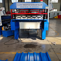 Machine de formage de panneaux de toiture en métal Putai T35, machine de fabrication de tôles de toiture en zinc IBR