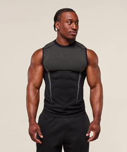 Fitness Men's Fleece Moisture-Wicking Slim-Fit Casual Breathable <b>Tight</b>-Fitting 3D Printed Shirt Running Training - Product Image 3