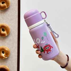 316 Stainless Steel Adults Leak-Proof Eco-Friendly Insulated 6-12 Hours Outdoor Portable Water Bottle with Carrying Rope - Product Image 4