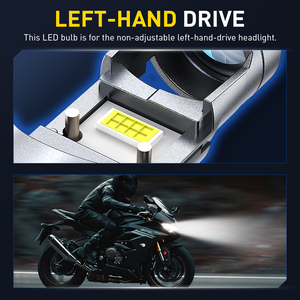 Ampoules de phare de moto AUXITO en gros, H4 6500K, ampoules de phare LED blanches pour moto - Product Image 2
