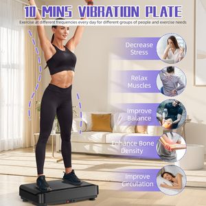 TUDEEN Günstige Vibrationsplatte Plattform Elektromagnetisches Fitnessgerät für Vertikale Massage - Product Image 5