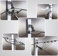 Pince de tension à cale haute tension pour fibre optique PA2000 pour FTTH GSM, en plastique et aluminium, certifiée CE