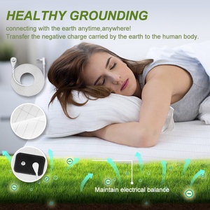 Drap de lit en coton pur argenté pour mise à la terre, favorise le bien-être et la santé, idéal pour la maison (vente en gros) - Product Image 6