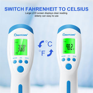 Pistolet de température corporelle bluetooth couleur personnalisée lecture <span class=keywords><strong>sans</strong></span> <span class=keywords><strong>contact</strong></span> écran Lcd thermomètre frontal pour adultes bébé - Product Image 3