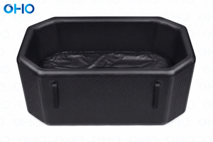 Baignoire de plongée froide <span class=keywords><strong>gonflable</strong></span> portable OHO pour l'extérieur avec matériau DWF durable, pompe manuelle et <span class=keywords><strong>kit</strong></span> de réparation, capacité 1-2 personnes - Product Image 2