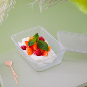 Clear Disposable Rectangular <b>Plastic</b> <b>Food</b> <b>Containers</b> with Lids 550ml 650ml 750ml 1000ml Custom Logo <b>Food</b> Packaging - Product Image 3