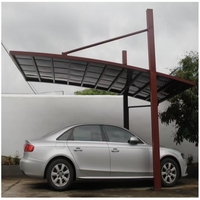 Abri de voiture moderne en métal sur mesure avec toits en aluminium et panneaux en polycarbonate pour garages et parkings - Conception durable et imperméable