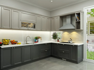 CBMmart Modern Kitchen Furniture Custom Luxury Glossy <strong>Door</strong> Board Modular Wall Cupboard Kitchen Cabinet - Product Image 2