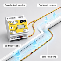 Contrôleur d'alarme de localisation de fuites RS485 Modbus RTU, communication 1500m, écran LCD 3 chiffres, relais NO NC autonome