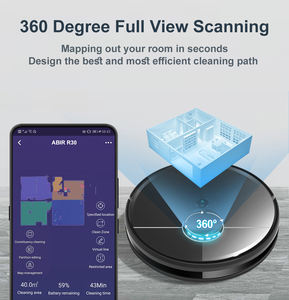 ABIR R30 Multiple Cleaning Modes <strong>Robot</strong> <strong>Vacuum</strong> <strong>Best</strong> for <strong>Pet</strong> <strong>Hair</strong>, Hard Floor &amp; Carpet - Product Image 6