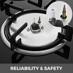 Bốn-burner Bếp gas với hướng dẫn rõ ràng phụ kiện cho bếp gas bao gồm cả ngọn lửa Đánh lửa trực tiếp tập trung bếp gas - Product Image 5